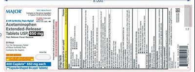 400ct label - Major APAP 650mg 400ct